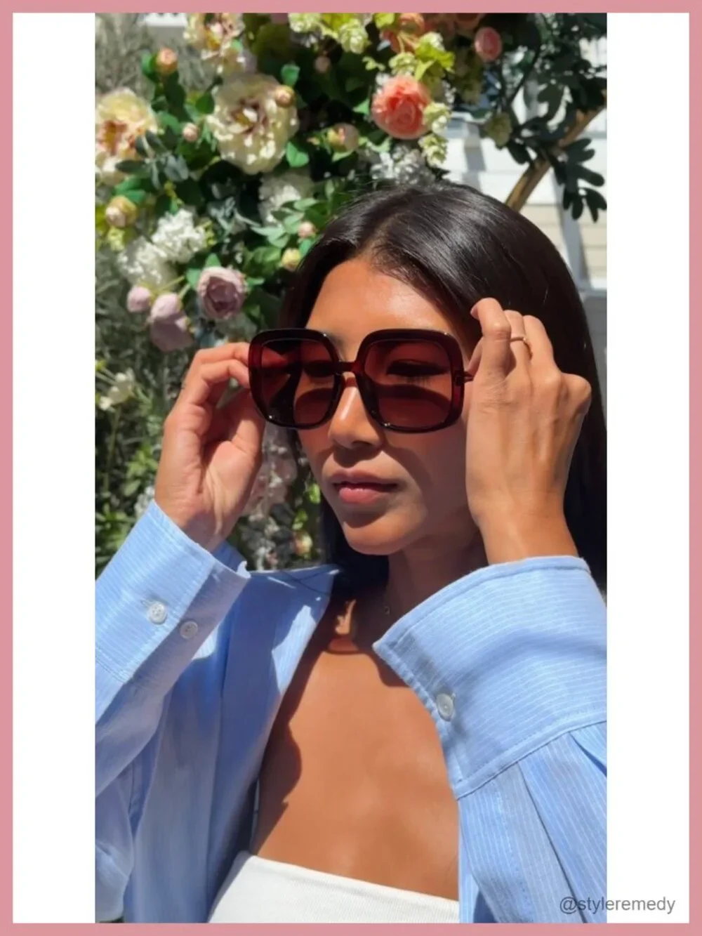 Oversized Polarized Sunglasses Women Retro Shades UV400